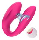 Vibrador Duplo Casal Com Sugador De Clitoris C/ Controle Top