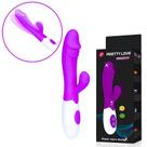 Vibrador Duplo de Silicone Snappy Pretty Love Roxo