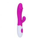 Vibrador Duplo de Silicone Snappy Pretty Love Roxo