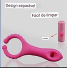 Vibrador Estimulador De Silicone Com Clip De Vibração Para Casais