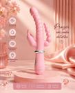 Vibrador Feminino com Plug Anal e Estimulador de Clitóris 12 Vibrações 3 em 1 Vibrador Feminino com Plug Anal e Estimulador de Clitóris 12 Vibrações 3 em 1