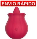 Vibrador Feminino Estimulador de Clitóris Língua 10 Modos Recarregável USB Silicone Embalagem Discreta