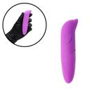 Vibrador Feminino Golfinho Aveludado Ponto G Pequeno Discreto Toque Suave Roxo Sex Shop