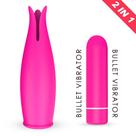 Vibrador Feminino Massageador Clitóris com Bullet Capsula Multivelocidades Recarregável