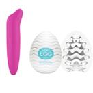 Vibrador Ponto G Golfinho e Masturbador EGG Kit SexShop
