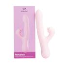 Vibrador Rabbit Silicone com 3 Funções - Exclusiva Fernanda