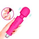 Vibrador Varinha Mágica Recarregável 7 Vibrações com Cabeça Flexível Hero Rosa