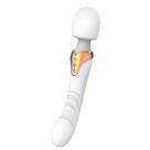 Vibrador Varinha Mágica Recarregável com Penetrador Long Branco Vibrador Varinha Mágica Recarregável com Penetrador Long Branco
