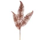 Vickerman Spray de Folhagem de Pena com Glitter Café Latte 62 cm