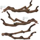 Videira selvagem natural Bird Perch kathson para papagaios, 3 unidades Videira selvagem natural Bird Perch kathson para papagaios, 3 unidades