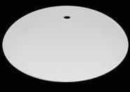 Vidro Curvo Bacia Fosca 25cm P/ Plafons C/ Furo Central 10mm