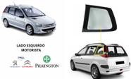 Vidro Janela Fixa Lateral ( Lado Esquerdo Motorista ) Peugeot 206 Sw 1998 - 2013 - Novo Original - 8569GX