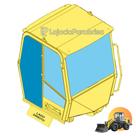 Vidro Lateral Direito Traseiro para Carregadeira New Holland 12D - Código 84575378