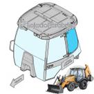 Vidro Lateral Traseiro Esquerdo Superior - Case 580N 84339224
