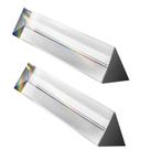 Vidro óptico de cristal Triangle Prism Young4us 150 mm (conjunto de 2)