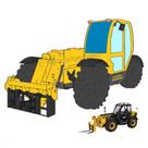 Vidro Parabrisa Frontal para Manipulador JCB 535-125 e 540-170