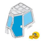 Vidro Porta Esquerda Trator de Esteira Komatsu D61 Vidro Porta Esquerda Trator de Esteira Komatsu D61