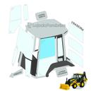 Vidro Superior Porta Lado Esquerdo - John Deere 310L / 310K - T164707