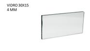 VIDRO TEMPERADO MODULADO TAMANHO 30x15CM - 10 PEÇAS