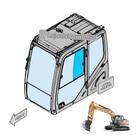 Vidro Temperado para Janela Traseira de Escavadeira Case CX220C e New Holland E215/145/175 Evo