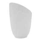 Vidro Tulipa Pisa Pata de Vaca Fosca Bocal 5cm Vidro Tulipa Pisa Pata de Vaca Fosca Bocal 5cm