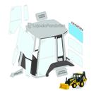 Vidro Vigia Superior - Jonh Deere 310L - T242700