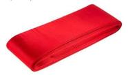Viés acetinado para manta 5 cm x 4,3 m vermelho em poliéster Viés acetinado para manta 5 cm x 4,3 m vermelho em poliéster
