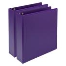 View Binder Samsill Plant Binder, durável de 2 polegadas, pacote com 2 unidades, roxo