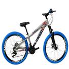 Viking Prata Azul Tuff25/30 Do Grau Cambio Shimano Rodas Vmaxx Pneu Colorido Azul