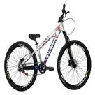 Vikingx Tuff 25 prata azul whelling single freio hidraulico vmaxx liso com suspenão mecanica