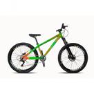 Vikingx Tuff X-35 Verde Com Laranja Whelling Single Freio Hidraulico Vmaxx Liso Com Suspenão Mecanica