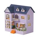 Vila Princesa Rosa DIY Mini Casa De Bonecas De Madeira Modelo De Montagem Quebra-Cabeça 3D Com