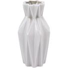 VILLANI VASO 23x13x13cm CERÂMICA CINZA