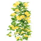 Vinhas artificiais FERIAL Silk Flower Garland 4,5 m amarela x2