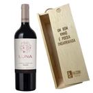 Vinho Argentino Luna Agrelo Malbec com Caixa de Madeira Pinus