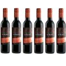 Vinho aurora colheita tardia 500ml tinto suave kit c/6