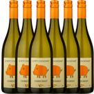 Vinho le petit cochonnet igp chardonnay 750ml branco kit c/6