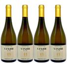 Vinho Sem Álcool Branco Seco Chardonnay Vinoh OAK 750mL - 04 unidades