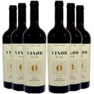 Vinho Sem Álcool Tinto Seco Merlot Vinoh OAK - 750mL - Nacional - 06 unidades