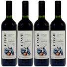Vinho Sem Álcool Tinto Seco Merlot Vinoh Select - 750mL - Nacional - 04 unidades