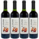 Vinho Sem Álcool Tinto Suave Merlot e Cabernet Vinoh Select- 750mL - Nacional - 04 unidades
