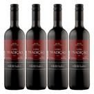 Vinho Tinto Brasileiro Tradição Bordô Suave 4 Garrafas 750ml