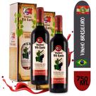 Vinho Tinto Suave De Mesa Bordô Vô Luiz Nova Trento Com Caixa Presente 2x750Ml