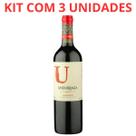 Vinho u undurraga valle central carmenere 750ml tto kit c/ 3
