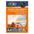 Vinil Adesivo Branco Alto Brilho à Prova d'Água 120g A4 High Glossy para Jato de Tinta Off Paper c/ 10 Folhas