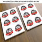 Vinil Adesivo Branco Brilhante à Prova d'água A3 135g Filme PVC Glossy Autoadesivo com 10 Folhas Masterprint