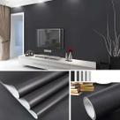 Vinil Adesivo Preto Fosco Envelopamento Móvel Fogão 2m x 60cm