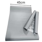 Vinil Papel Adesivo Cinza Fosco texturizado Lavavel 45cm x 5 metros para Envelopar Encapar