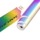 Vinil permanente HTVRONT Holográfico Branco 3,66 x 3,05 m
