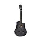 Violão Clássico Elétrico Vogga Cutaway Gray Nylon VCE228NC